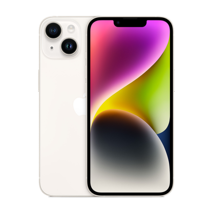 iPhone 14 128GB Starlight - Tela de 6.1" - Saúde de bateria: 🔋84% - (SEMINOVO)