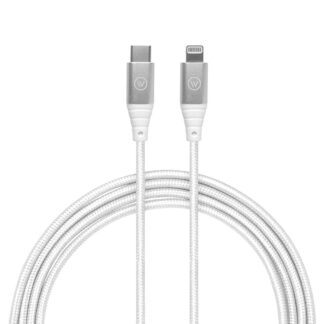 Cabo MFi USB-C para Lightning Hard Cable em Poliéster Branco 2m