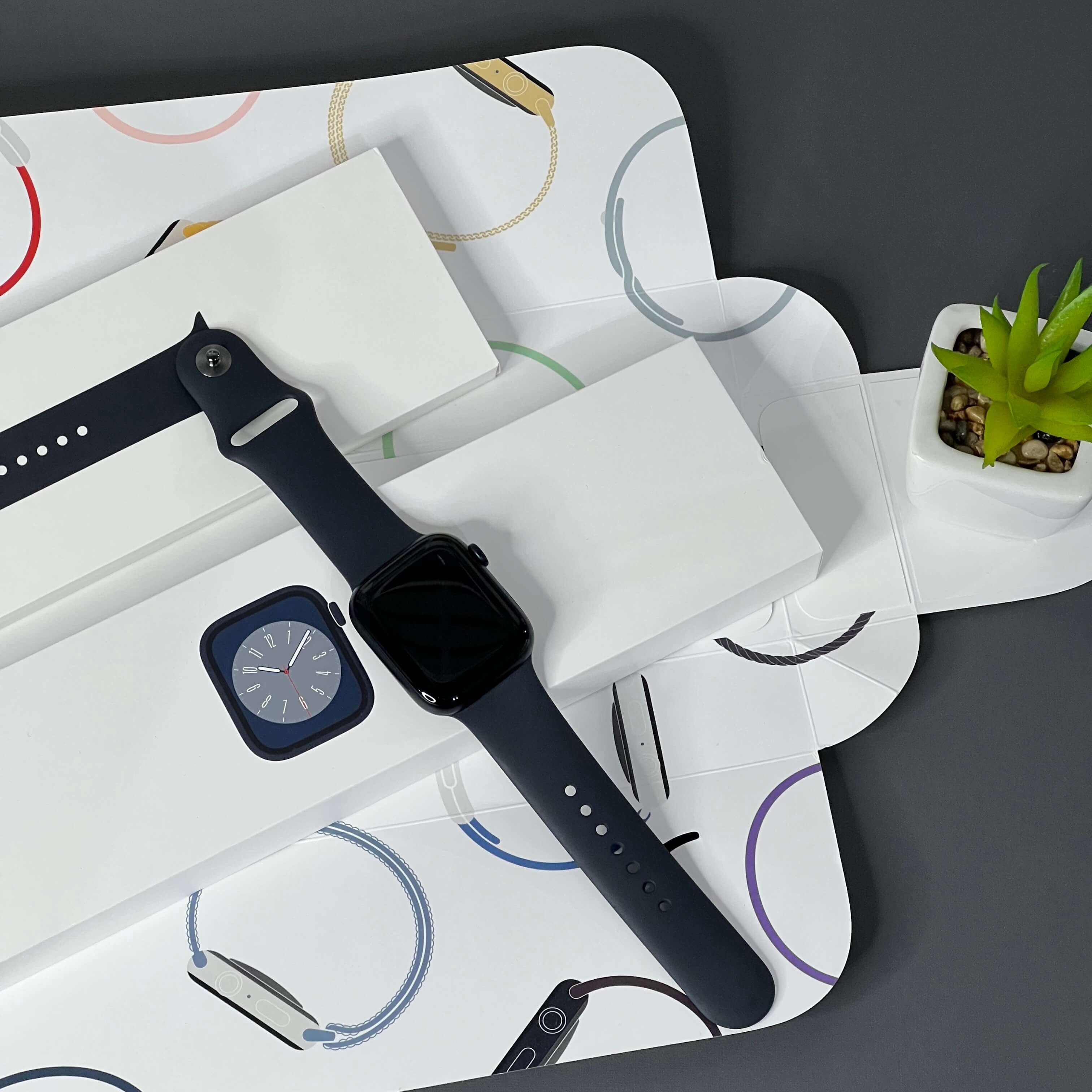 Apple Watch series 8 45mm Midnight (GPS) - Saúde de bateria: 🔋80% - (SEMINOVO) - Image 2