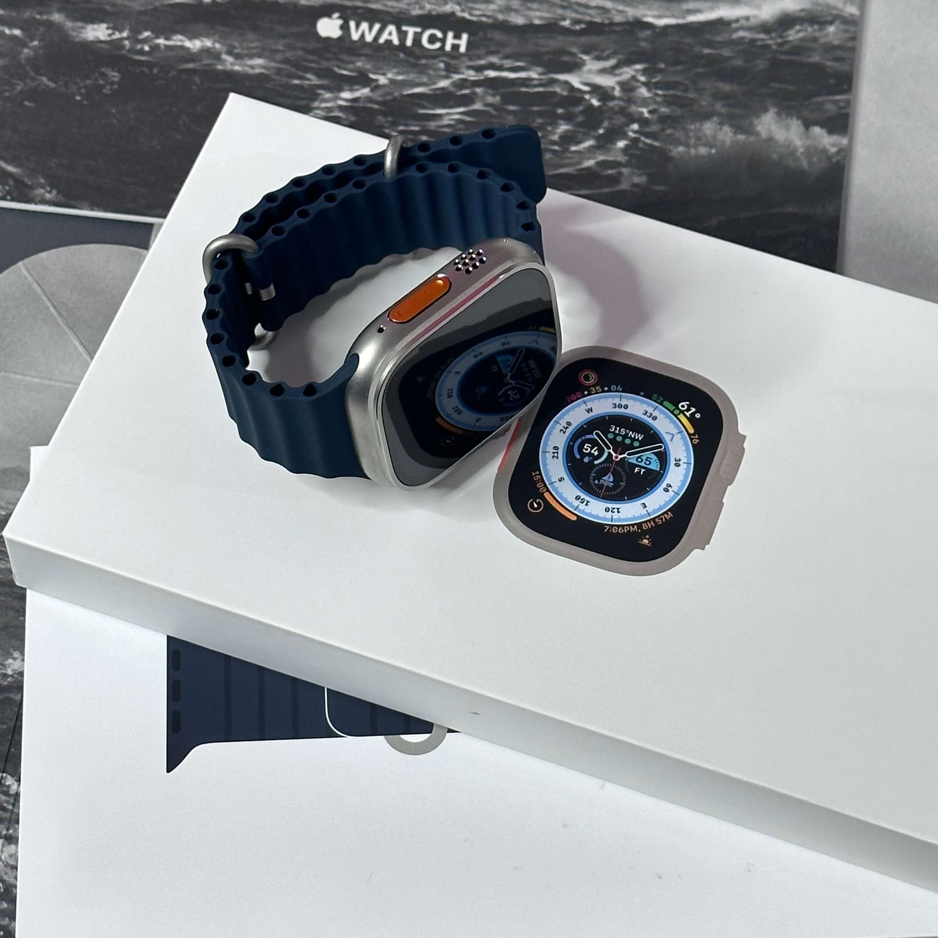 Apple Watch ULTRA 1 49mm - Saúde de bateria: 🔋86% - Ocean Band Midnight (GPS + Cel) - (SEMINOVO) - Image 6
