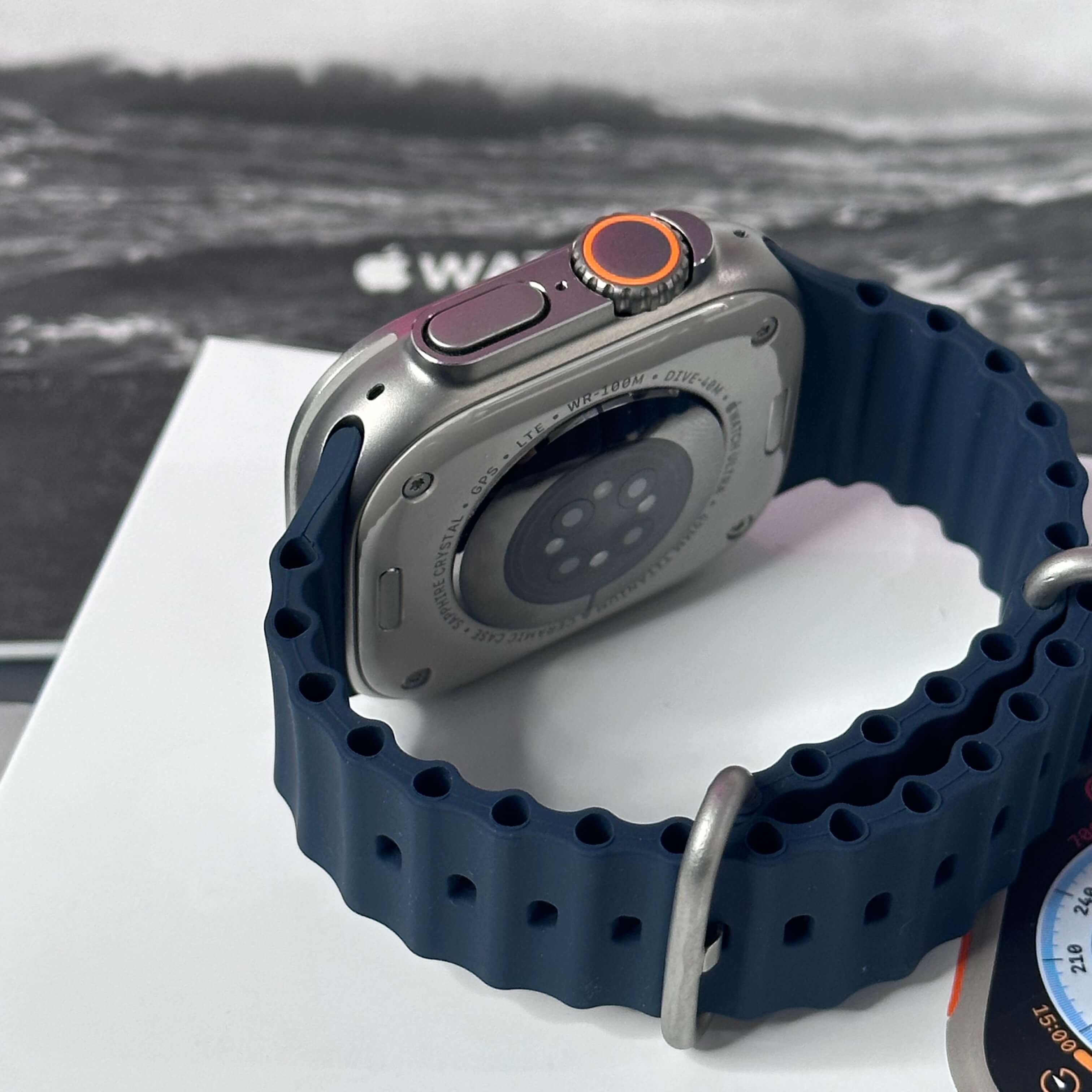 Apple Watch ULTRA 1 49mm - Saúde de bateria: 🔋86% - Ocean Band Midnight (GPS + Cel) - (SEMINOVO) - Image 7