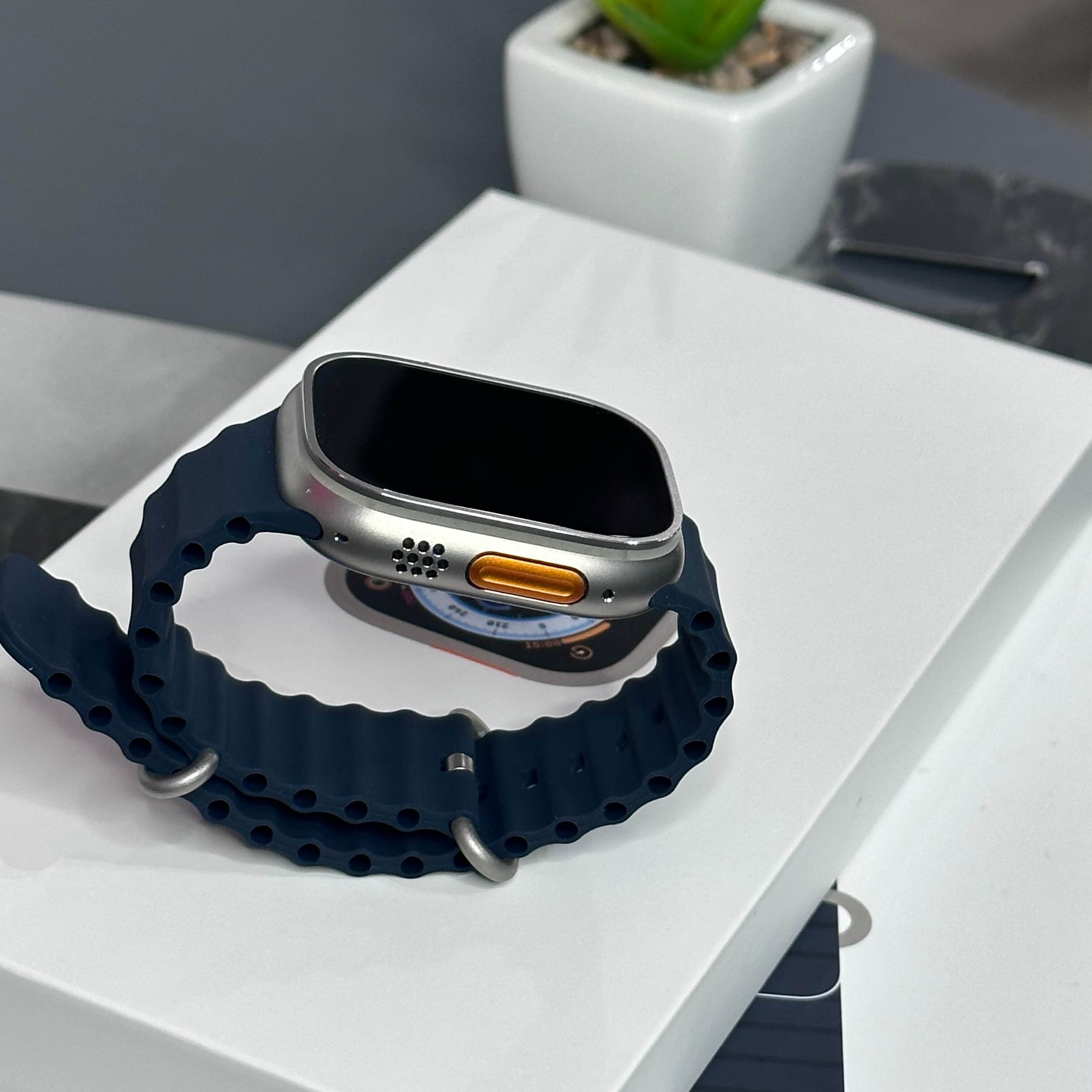 Apple Watch ULTRA 1 49mm - Saúde de bateria: 🔋86% - Ocean Band Midnight (GPS + Cel) - (SEMINOVO) - Image 4