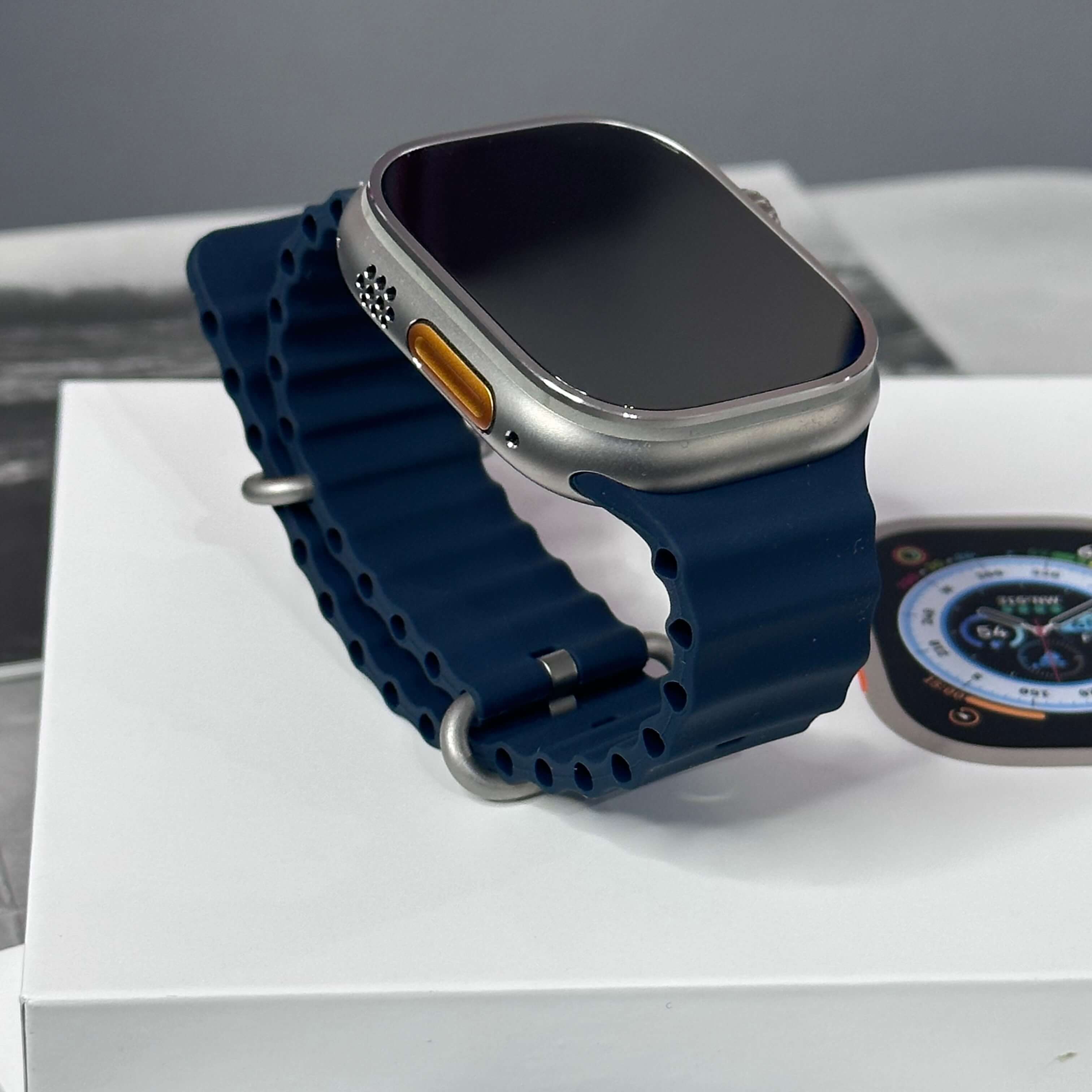 Apple Watch ULTRA 1 49mm - Saúde de bateria: 🔋86% - Ocean Band Midnight (GPS + Cel) - (SEMINOVO) - Image 3