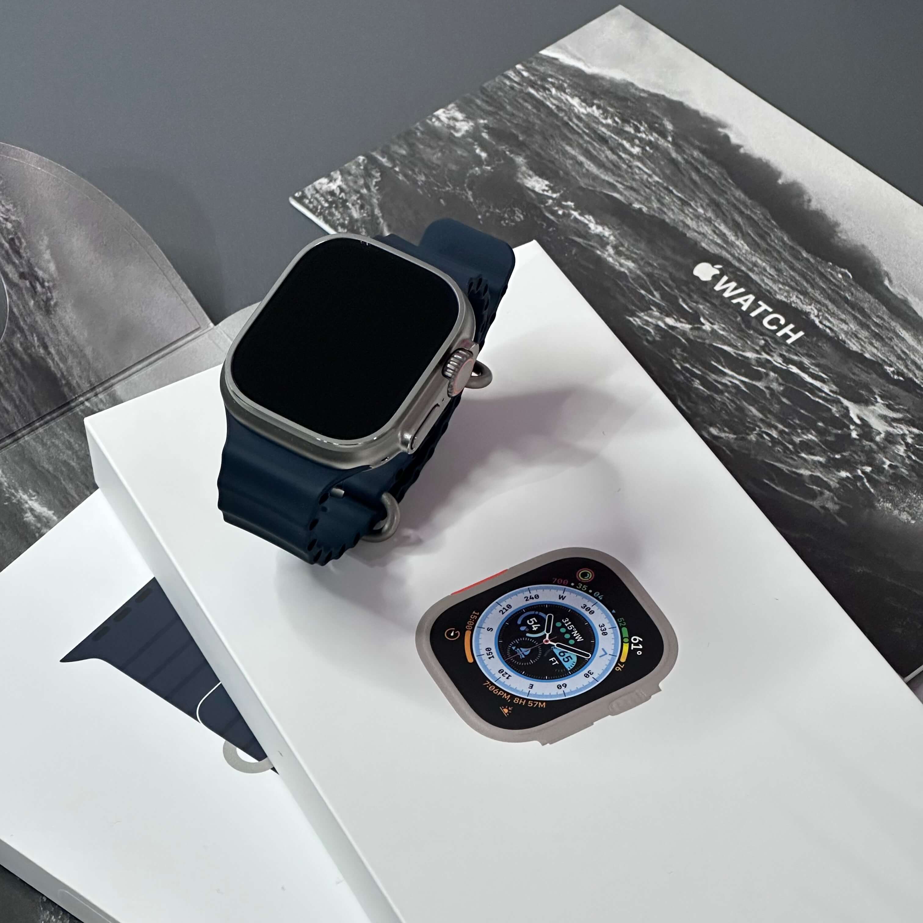 Apple Watch ULTRA 1 49mm - Saúde de bateria: 🔋86% - Ocean Band Midnight (GPS + Cel) - (SEMINOVO) - Image 5