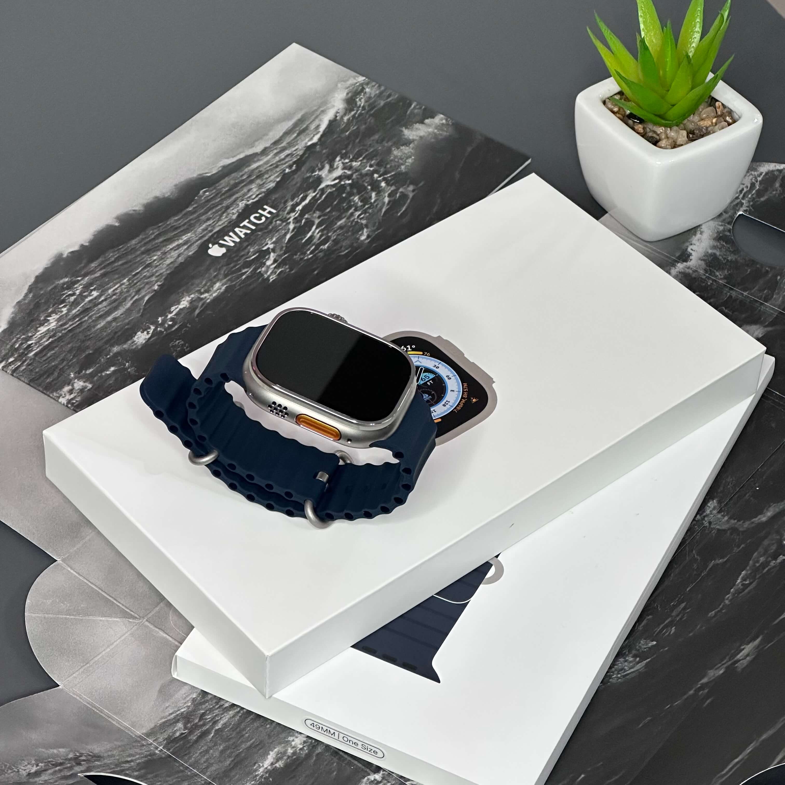Apple Watch ULTRA 1 49mm - Saúde de bateria: 🔋86% - Ocean Band Midnight (GPS + Cel) - (SEMINOVO) - Image 8