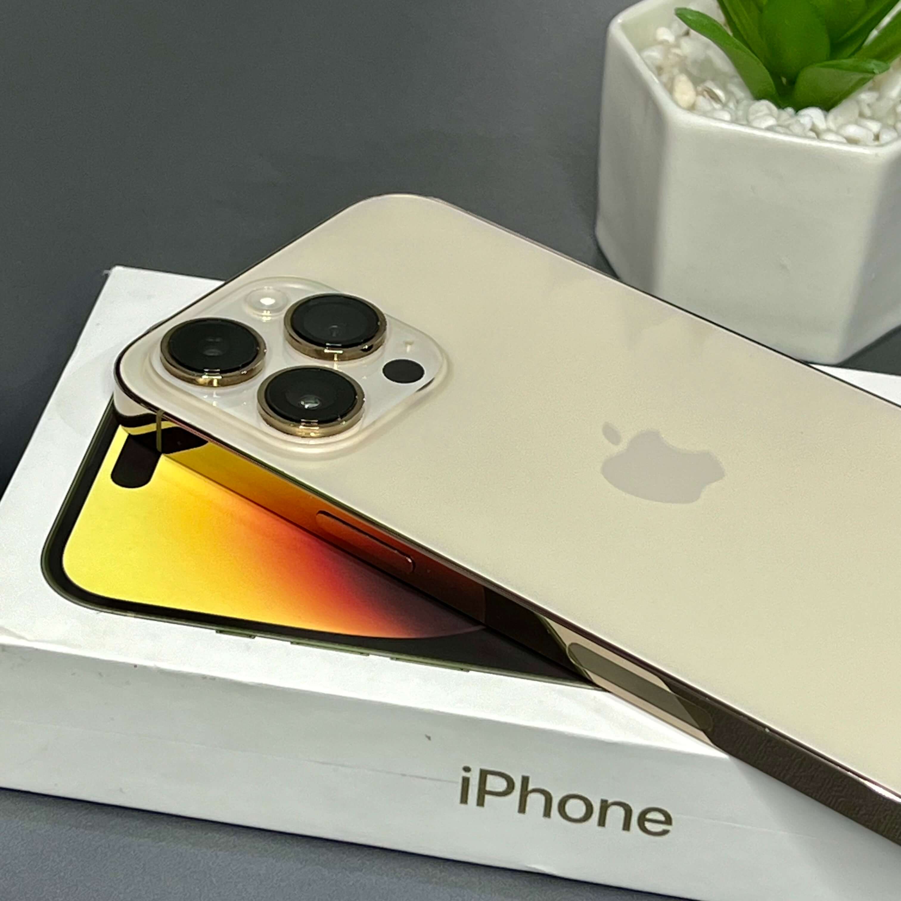 iPhone 14 Pro Max 128GB Dourado - Saúde de bateria: 🔋84% - Tela de 6.7" - (SEMINOVO) - Image 3