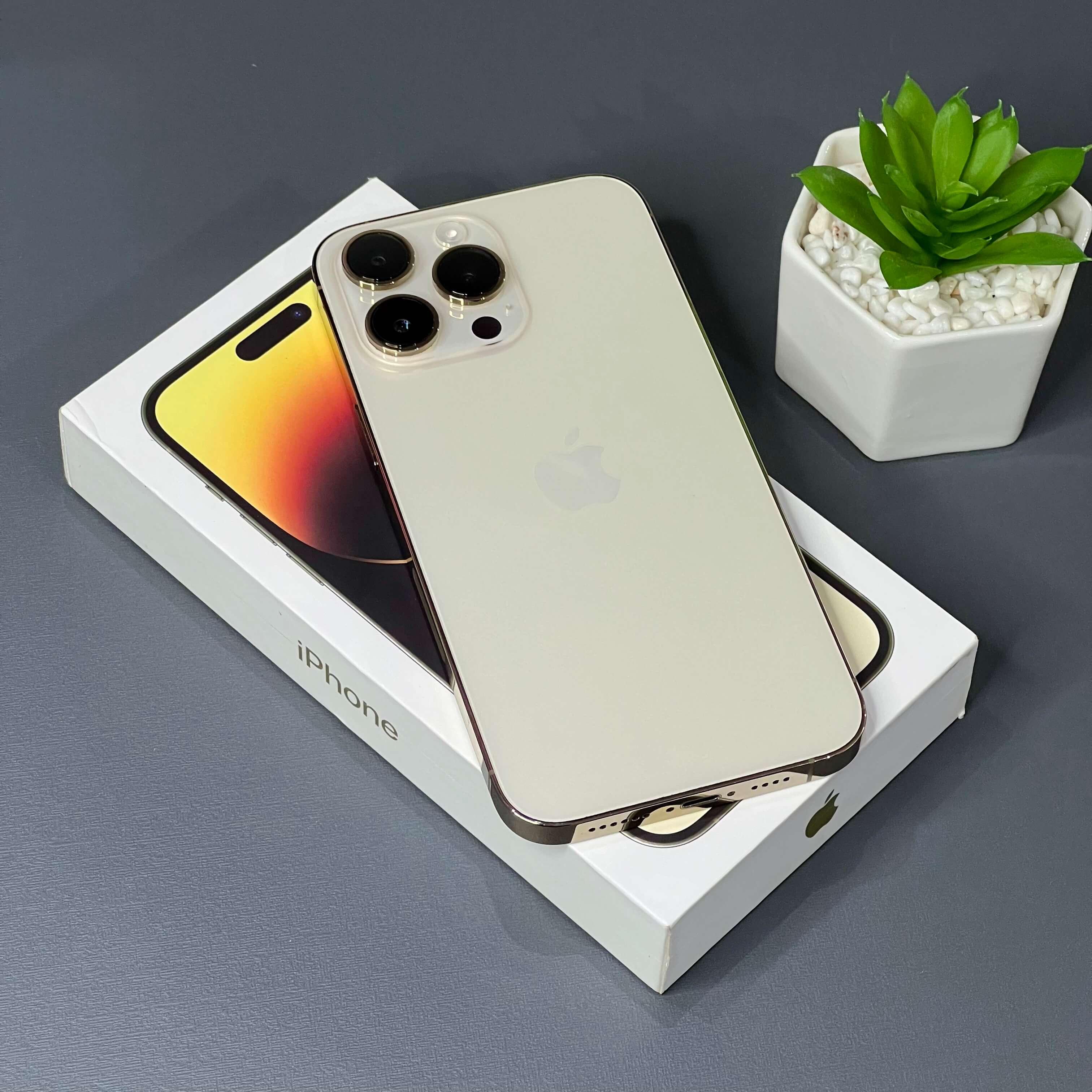 iPhone 14 Pro Max 128GB Dourado - Saúde de bateria: 🔋84% - Tela de 6.7" - (SEMINOVO) - Image 2