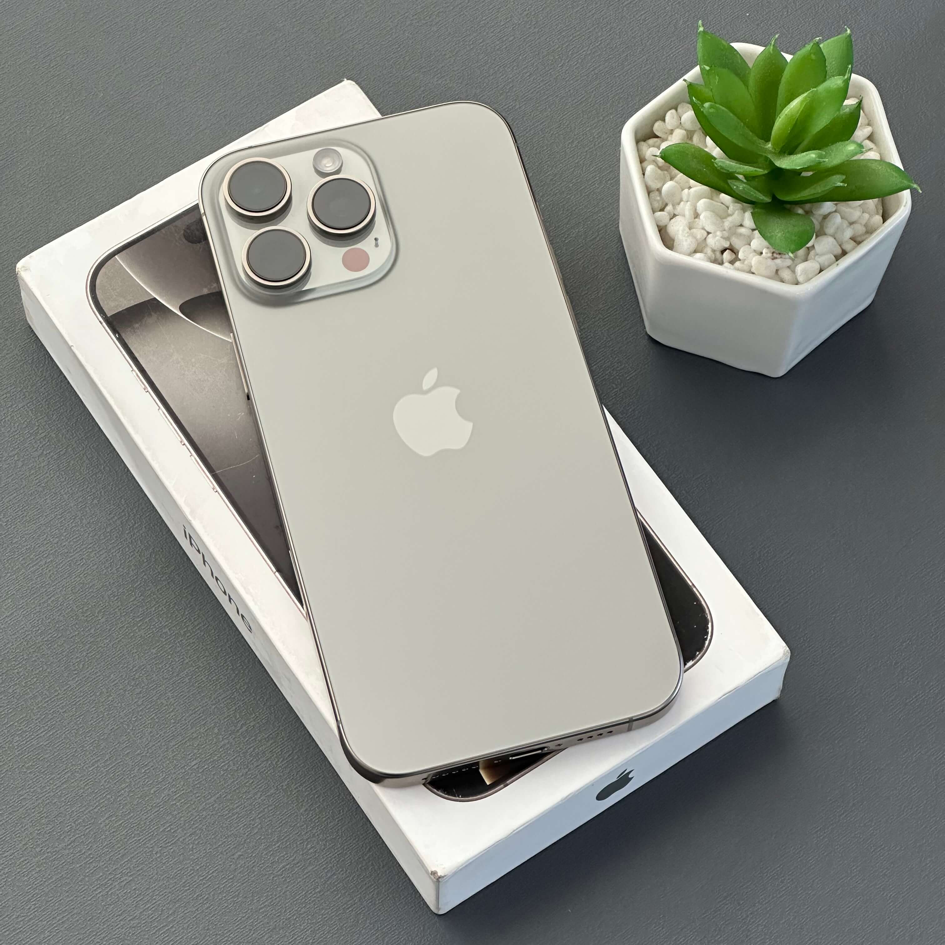 iPhone 16 Pro Max 256GB Titânio Natural - Saúde de bateria: 🔋90% - Tela de 6.9" - (SEMINOVO) - Image 2
