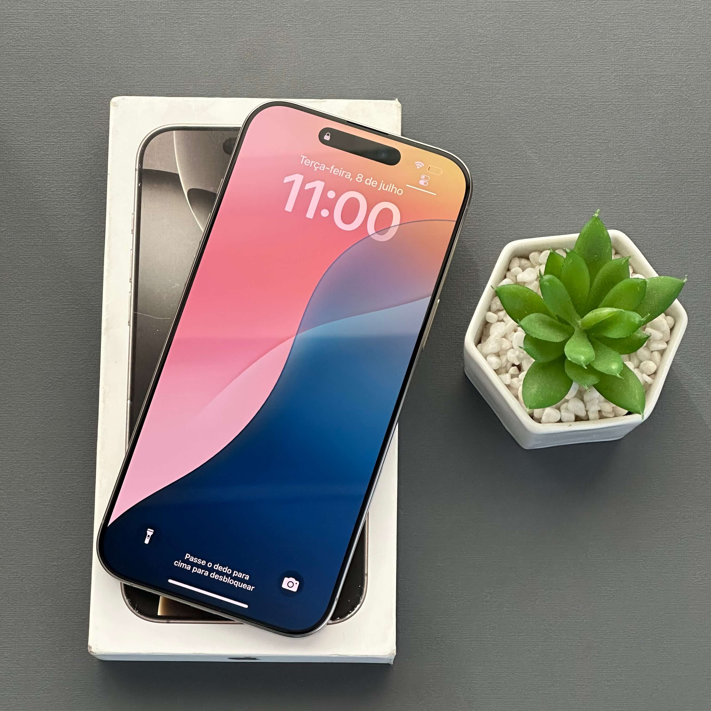 iPhone 16 Pro Max 256GB Titânio Natural - Saúde de bateria: 🔋90% - Tela de 6.9" - (SEMINOVO) - Image 8