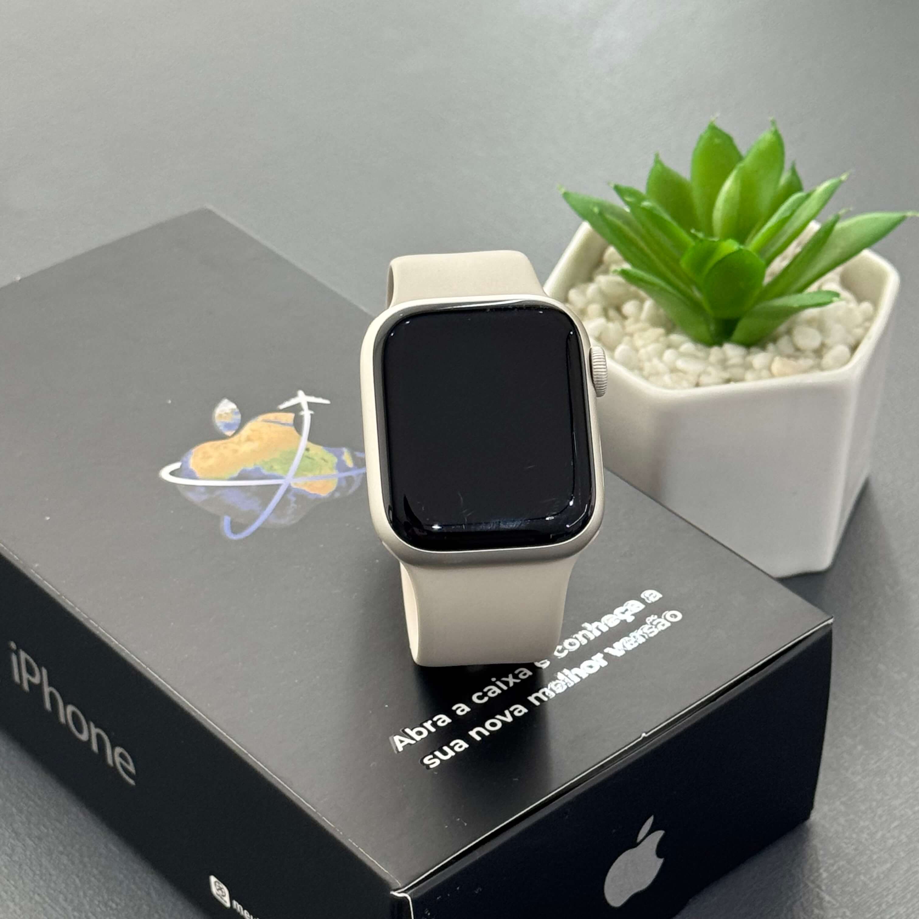 Apple Watch series 8 45mm Starlight (GPS) - Saúde de bateria: 🔋81% (SEMINOVO) - Image 3
