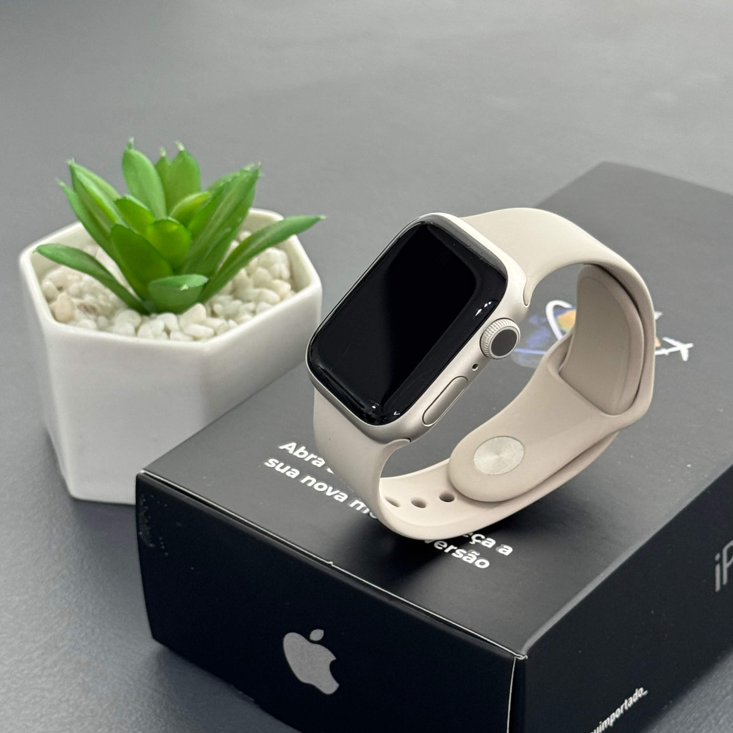 Apple Watch series 8 45mm Starlight (GPS) - Saúde de bateria: 🔋81% (SEMINOVO) - Image 4