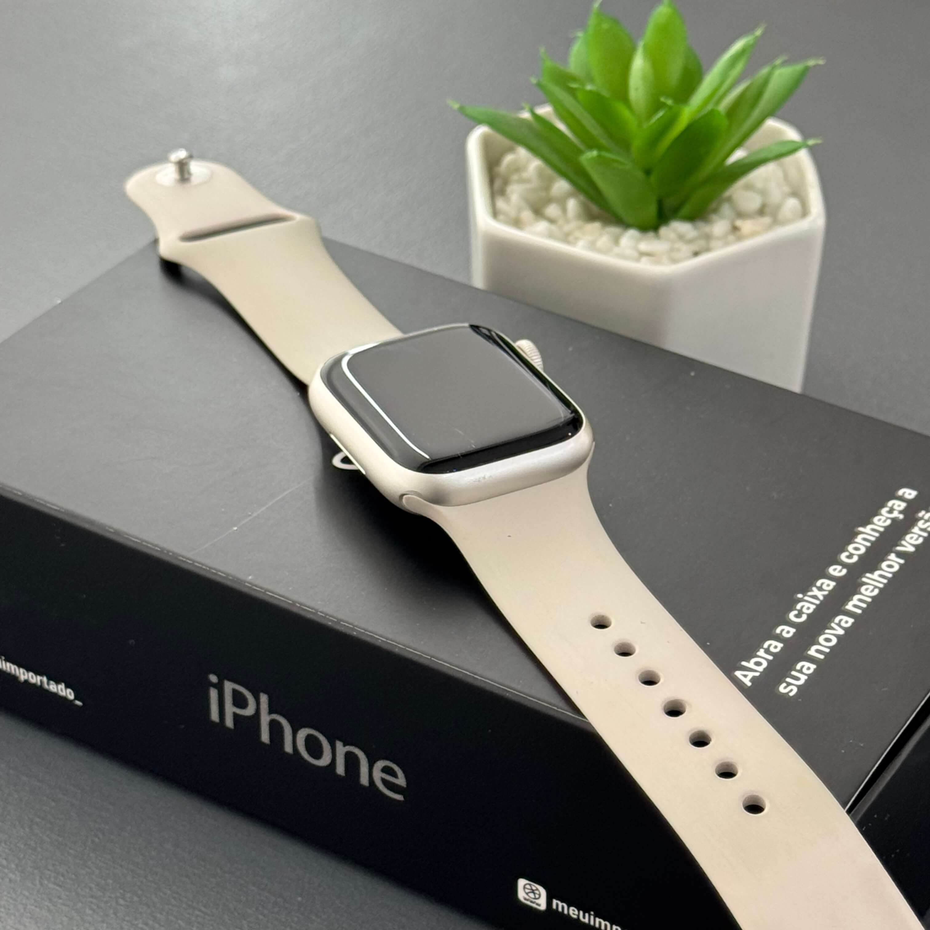 Apple Watch series 8 45mm Starlight (GPS) - Saúde de bateria: 🔋81% (SEMINOVO) - Image 7